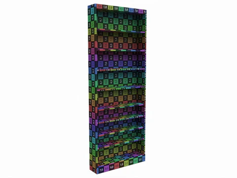 Store Pharm Metal Shelving Bay Unit 3D Model