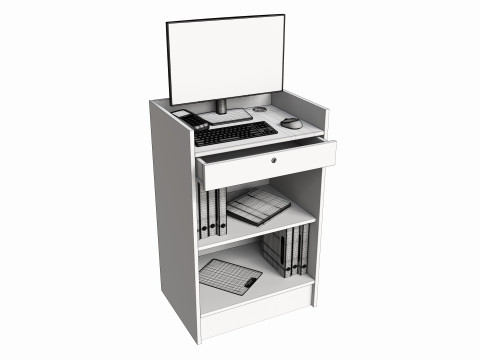 Store Register Checkout Counter 3D Модель