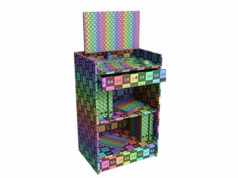 Store Register Checkout Counter 3D Модель