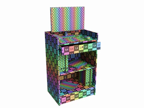 Store Register Checkout Counter 3D Model