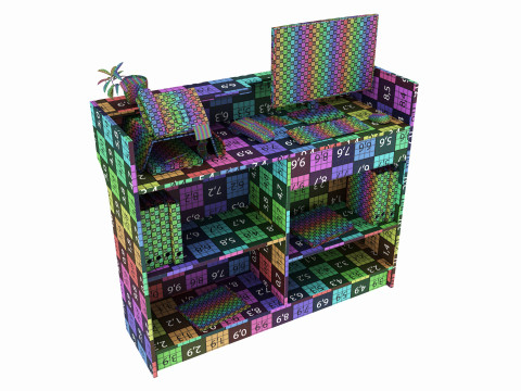 Store Register Checkout Counter Large 3Dモデル