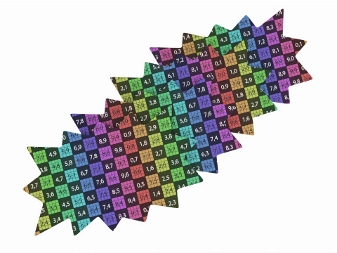 Store sale paper color card set 3D मॉडल