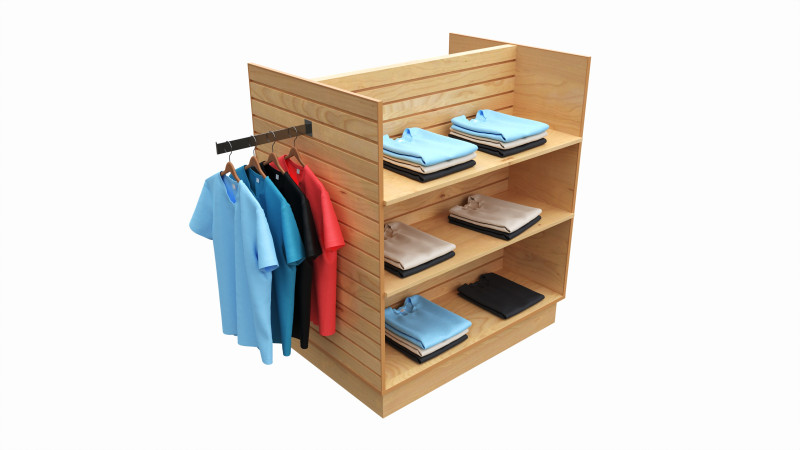 Store Shelf Rack Merchandiser Modèle 3D .c4d .max .obj .3ds .fbx .stl .blend 