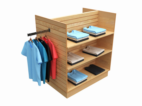 Store Shelf Rack Merchandiser 3D Model