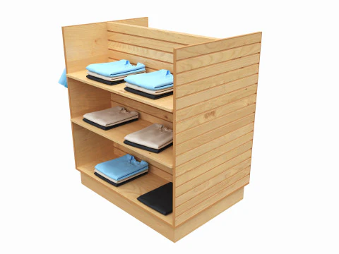 Store Shelf Rack Merchandiser 3D Model