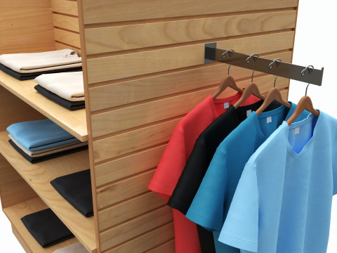 Store Shelf Rack Merchandiser Modèle 3D