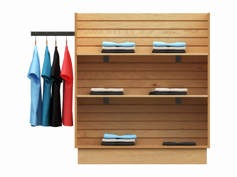 Store Shelf Rack Merchandiser Modèle 3D