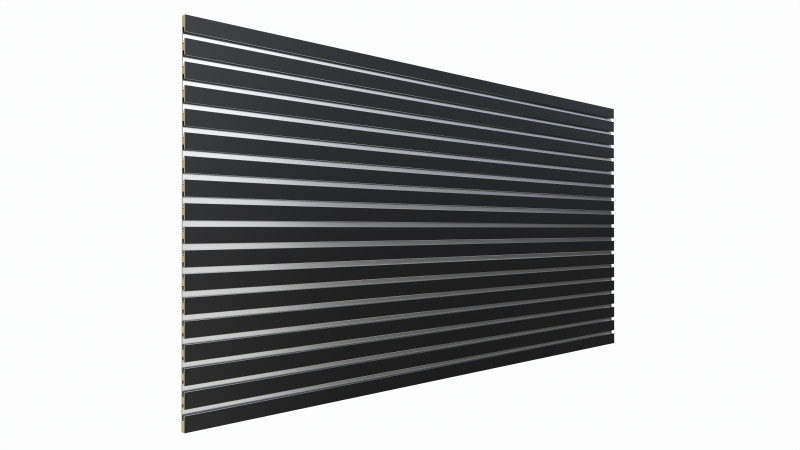Store slatwall panel with aluminum insert Modèle 3D .c4d .max .obj .3ds .fbx .stl .blend 
