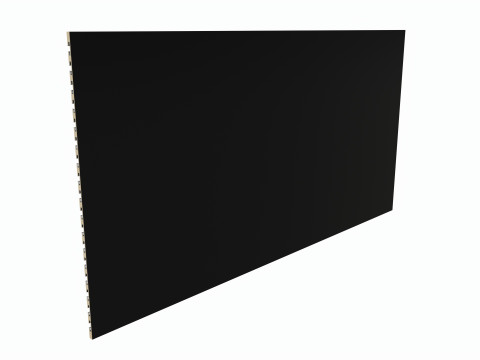 Store slatwall panel with aluminum insert Modèle 3D