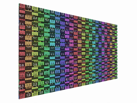 Store slatwall panel with aluminum insert Modèle 3D