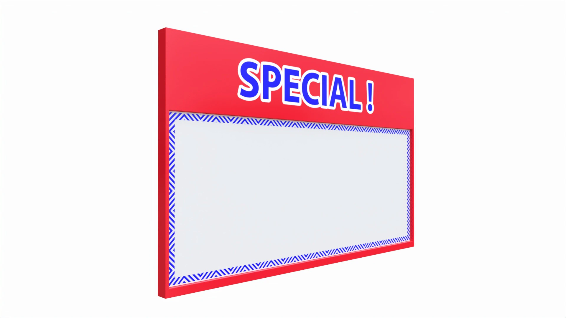 Store special sign card 3D Model .c4d .max .obj .3ds .fbx .stl .blend 
