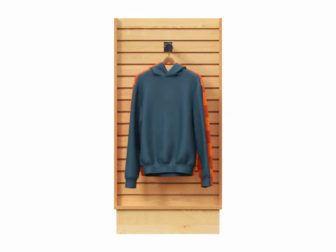 Store T-shaped 2-Way Merchandiser 3D Model