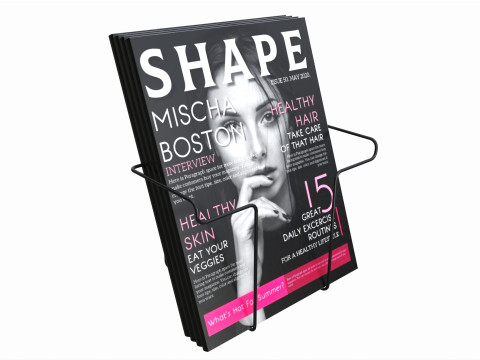 Store wire magazine holder for slatwall pegboard gridwall 3Dモデル