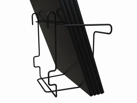 Store wire magazine holder for slatwall pegboard gridwall 3D Model