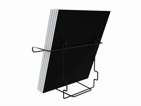 Store wire magazine holder for slatwall pegboard gridwall Modelo 3D