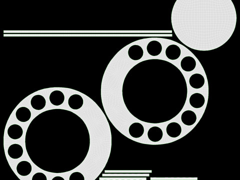 Table Rotary Dial Telephone White Dirty Modelo 3D