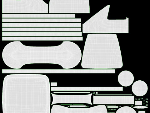 Table Rotary Dial Telephone White Dirty 3D Model