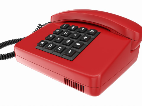 Table touch-tone telephone 3D Model