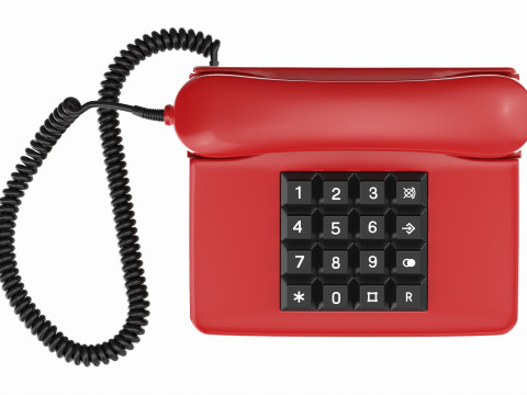 Table touch-tone telephone 3D Model