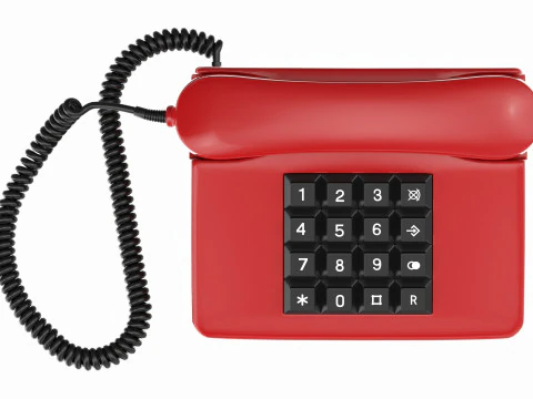 Telefono a toni da tavolo Modello 3D