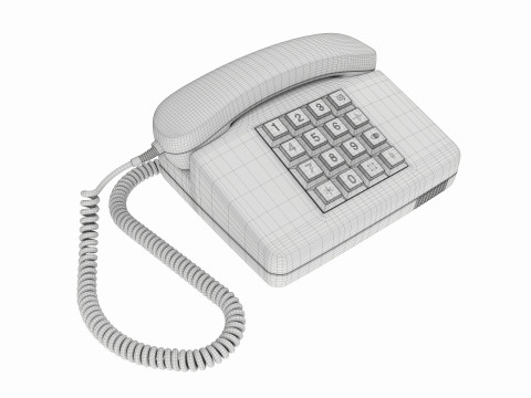 Table touch-tone telephone 3D Model