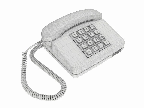 Telefono a toni da tavolo Modello 3D