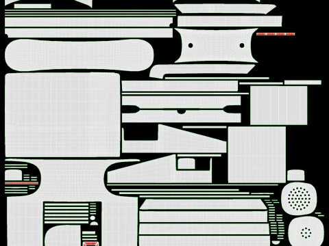 Telefono a toni da tavolo Modello 3D