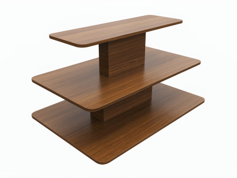 Three Tier Rectangle Table Modelo 3D
