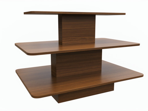 Three Tier Rectangle Table 3Dモデル
