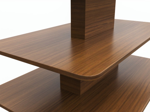 Three Tier Rectangle Table 3Dモデル