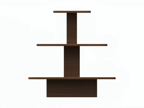 Three Tier Rectangle Table 3D Model