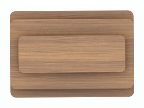 Three Tier Rectangle Table 3Dモデル