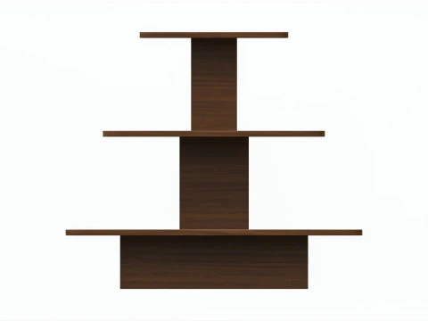 Three Tier Square Table 3D Model