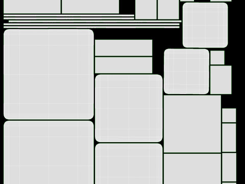 Three Tier Square Table 3D Модель