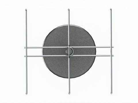 Two Tier Counter Top Spinner with hooks 3D Model