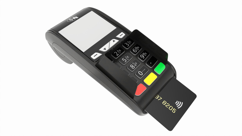 Universal Credit Card POS Terminal 01 3D मॉडल .c4d .max .obj .3ds .fbx .stl .blend 