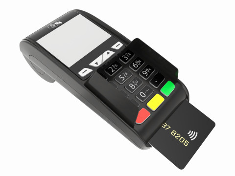 Universal Credit Card POS Terminal 01 Model 3D