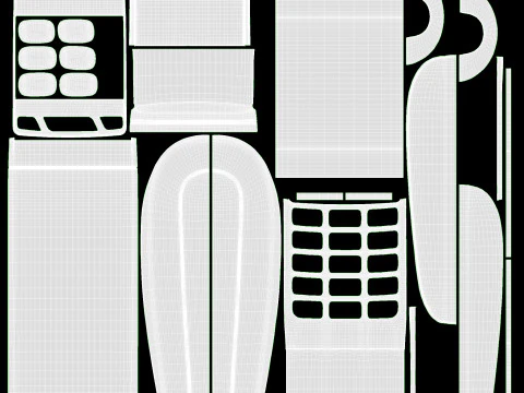 Universal Credit Card POS Terminal 01 3D Model