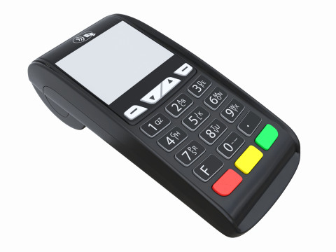 Universal Credit Card POS Terminal 02 Model 3D