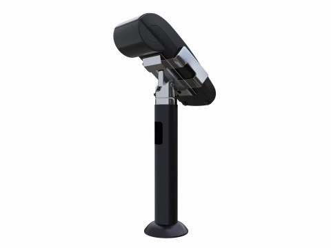 Universal Credit Card POS Terminal 02 with Stand 3D 모델