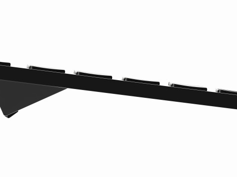 Wireless Keyboard Reduced Black 3D 모델
