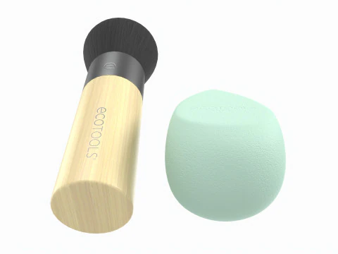 Blend Blur Makeup Brush and Sponge Ecotools 3D Model