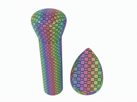 Blend Blur Makeup Brush and Sponge Ecotools 3D Model