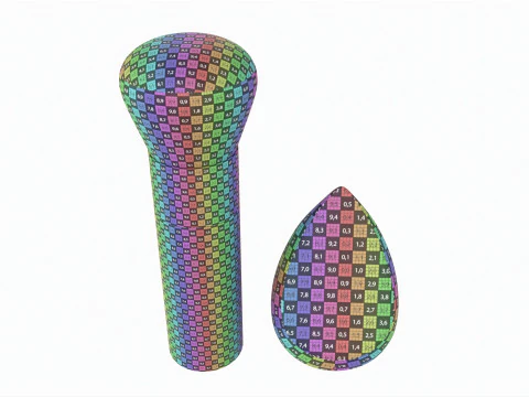 Blend Blur Makeup Brush and Sponge Ecotools 3D Model