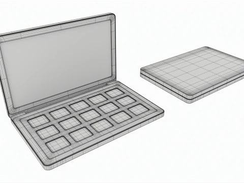 Палітра тіней для повік 15 тіней Natasha Denona 3D Модель