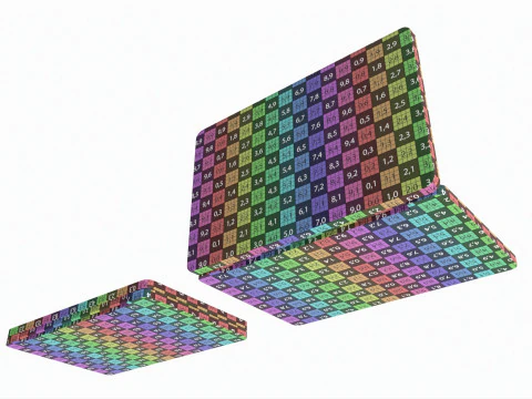 Палітра тіней для повік 15 тіней Natasha Denona 3D Модель