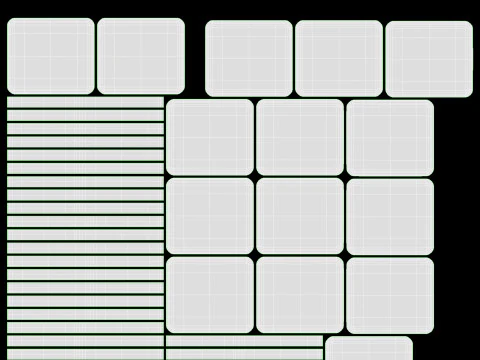 Палітра тіней для повік 15 тіней Natasha Denona 3D Модель