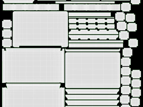 Палітра тіней для повік 15 тіней Natasha Denona 3D Модель