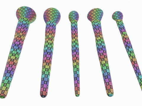 Face Brush Collection 5 Piece Model 3D