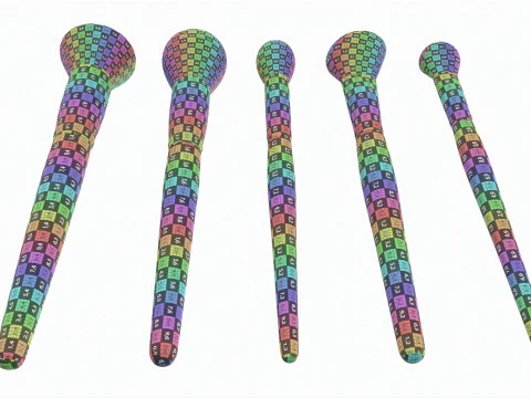 Face Brush Collection 5 Piece 3D Model